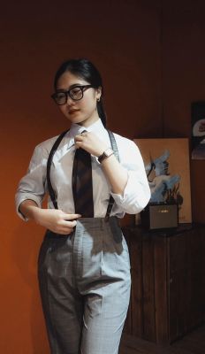 Sơ Mi trắng cổ buttondown bản 11cm