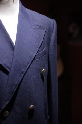 Double Breasted Blazer navy full canvas