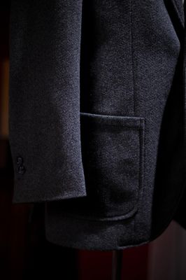 Blazer Flannel họa tiết Herringbone