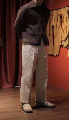 Jacket Denim TRAVALI Brown color 12oz