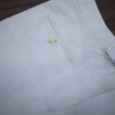 Quần Âu Linen Cạp cao Sidetab từ TRAVALI