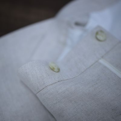 Quần Âu Linen Cạp cao Sidetab từ TRAVALI
