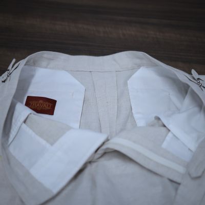 Quần Âu Linen Cạp cao Sidetab từ TRAVALI